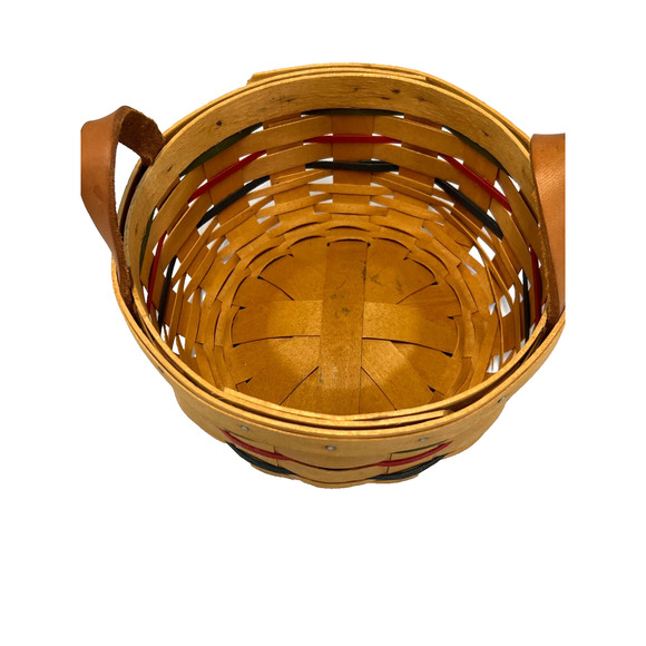 1999 Longaberger Heartland Button Basket 7"RD x 3"H - Picture 2 of 3